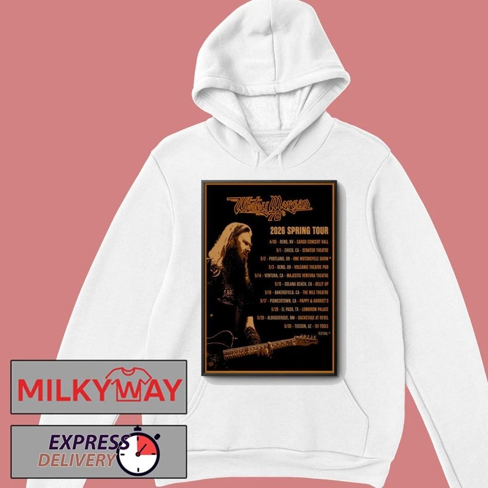 Whitey Morgan 2026 Spring Tour Poster shirt