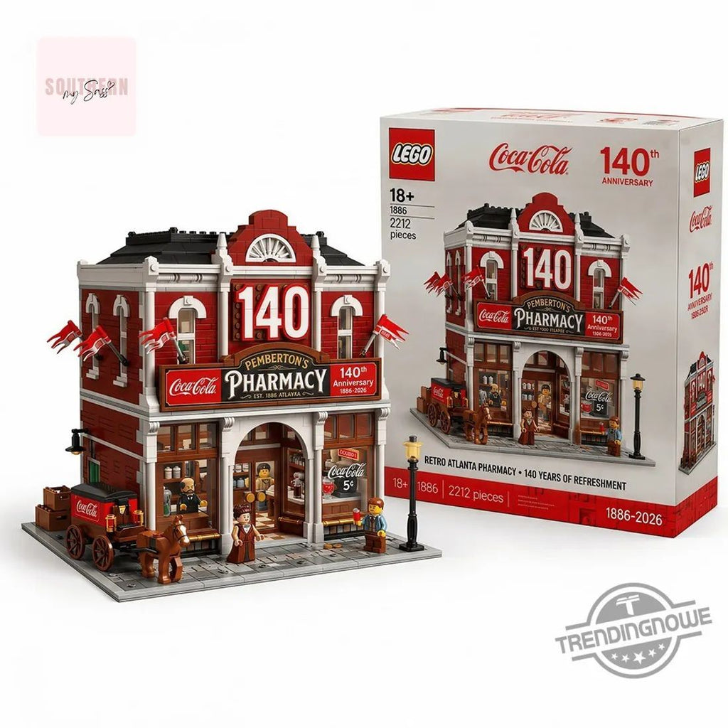Coca-Cola 140th Anniversary Retro Pemberton’s Pharmacy LEGO Building Set