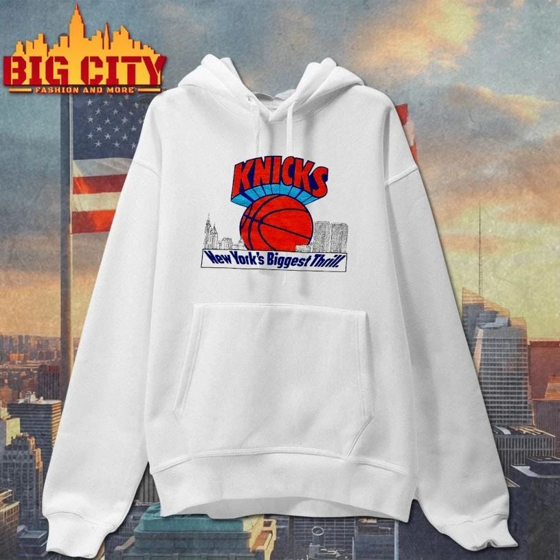 New York Knicks Basketball Skyline Graphic Vintage Shirt