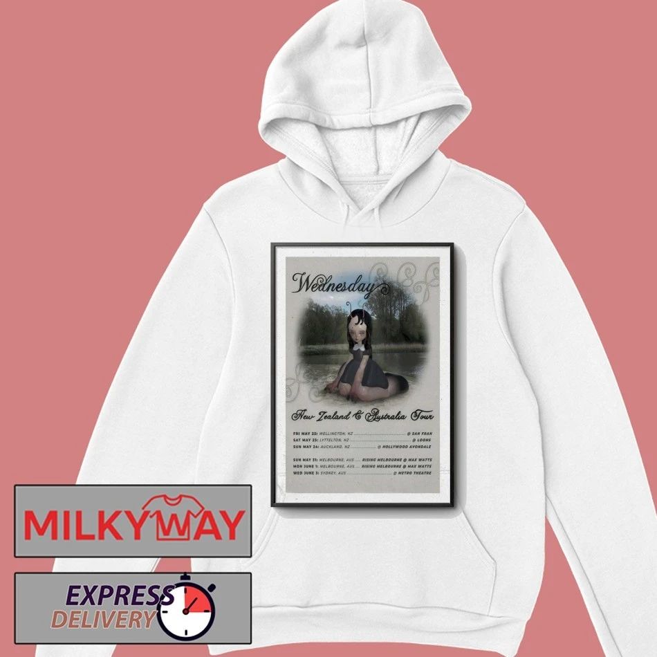 Wednesday New Zealand & Australia 2026 Poster shirt
