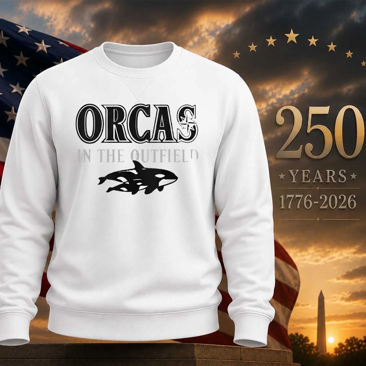 Mariners Orcas in the Outfield Shirt