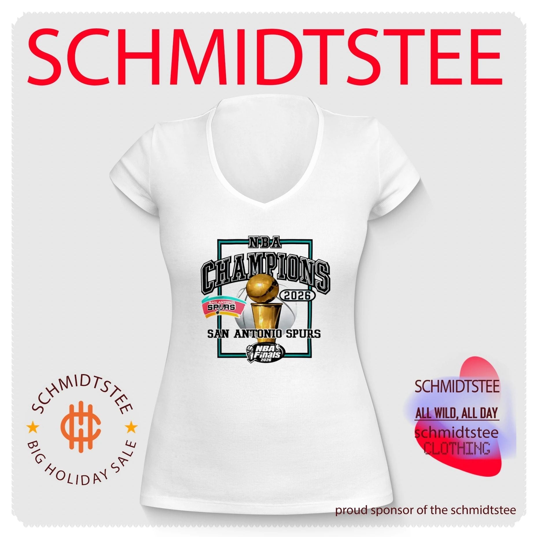 San Antonio Spurs 2026 NBA Cup Champions Basketball Graphic shirt