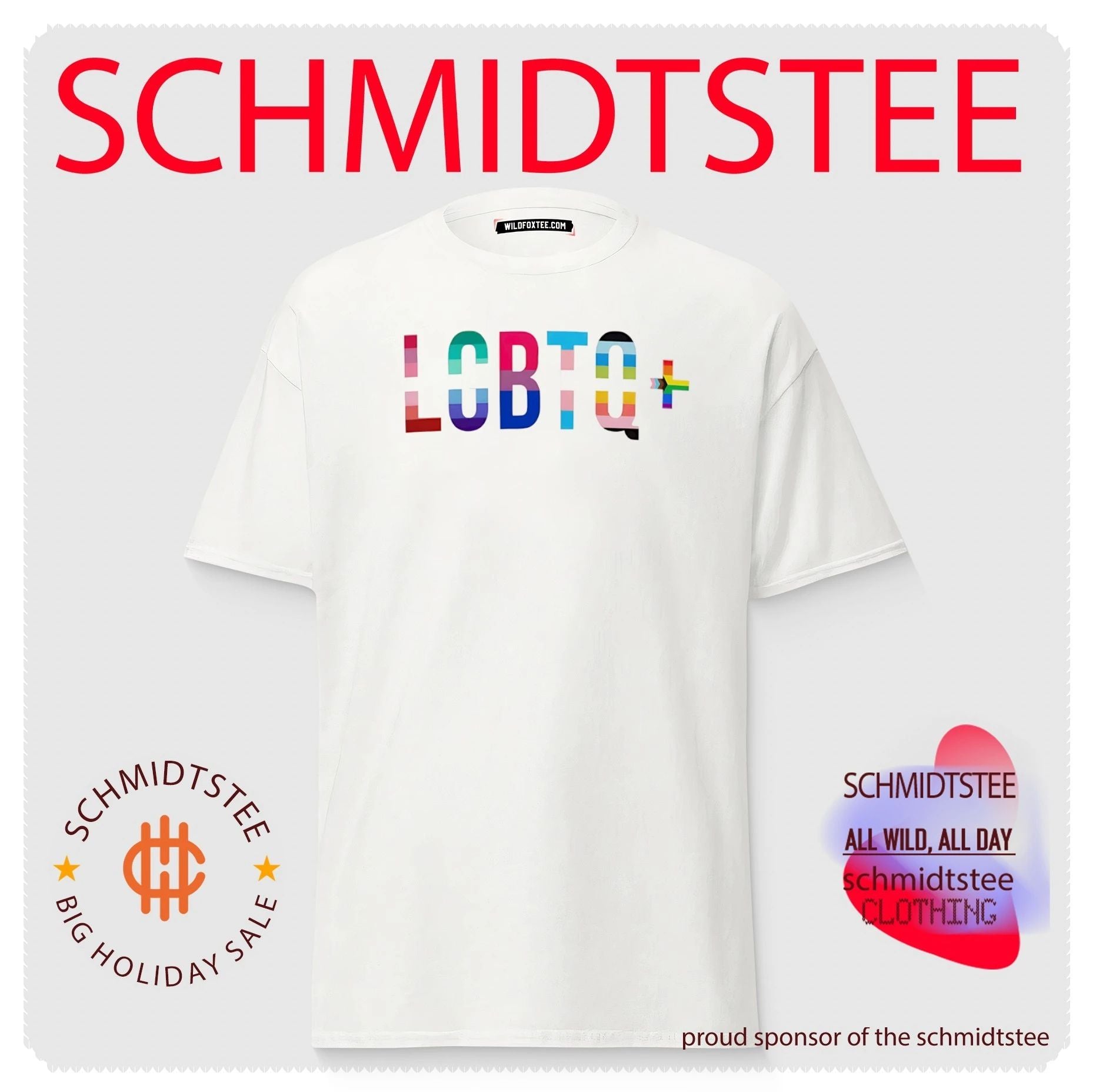 LGBTQ Pride rainbow flag shirt