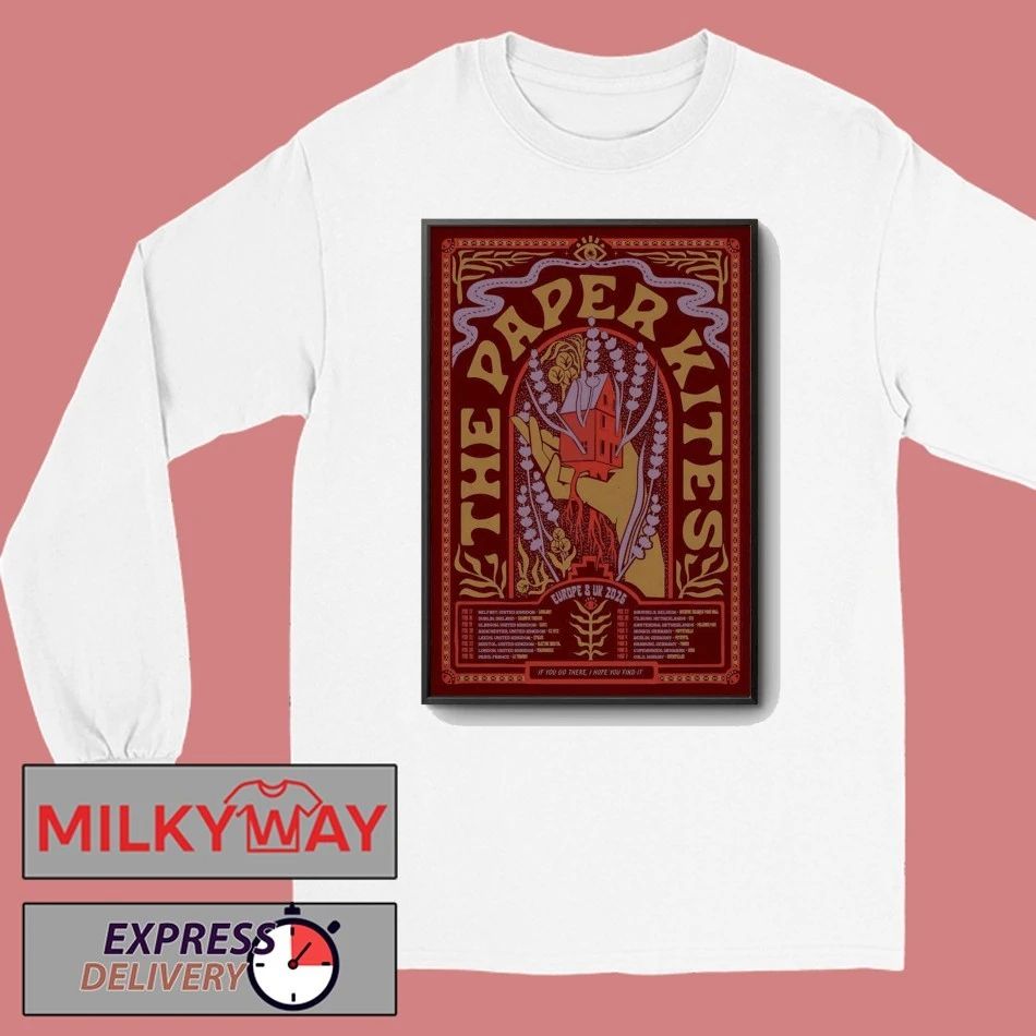 The Paper Kites EU And UK Tour 2026 Poster shirt