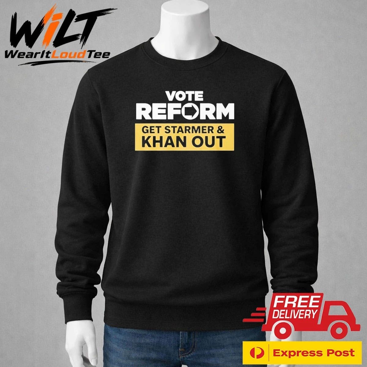 Vote Reform to Get Starmer and Khan Out Reform UK Shirt