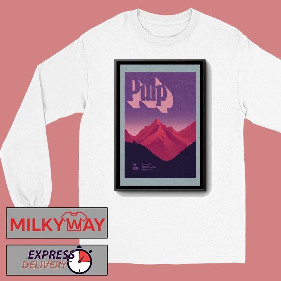PULP June 8 2026 Santiago, Movistar Arena Poster shirt