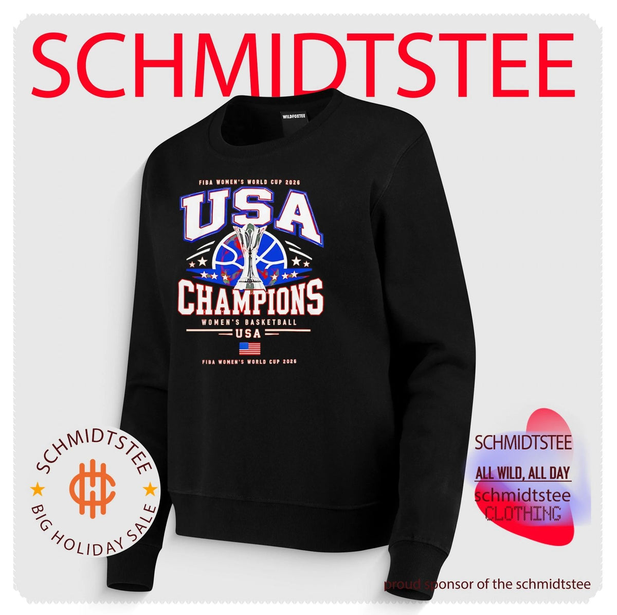 USA FIBA Women’s Basketball World Cup Champions 2026 shirt