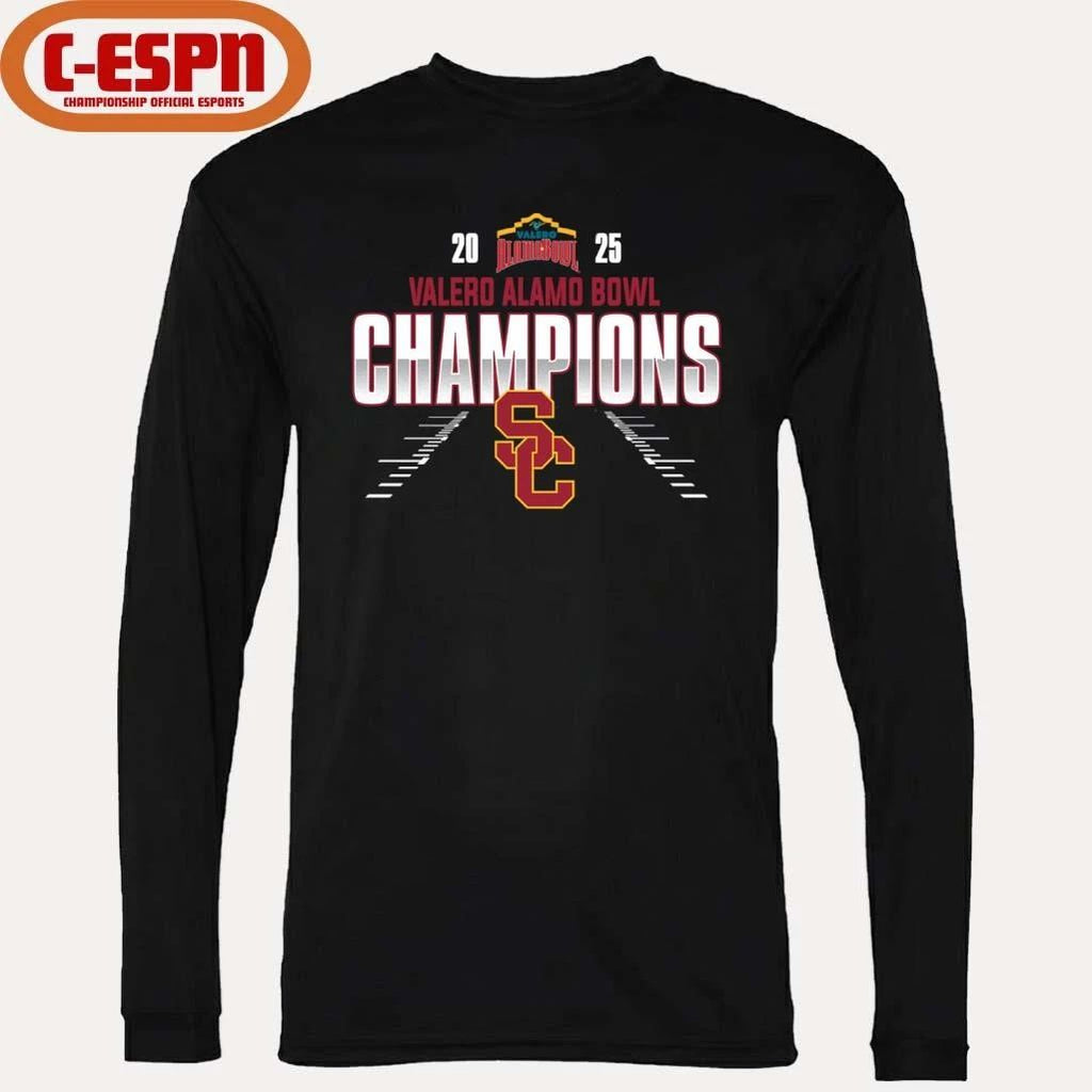 USC Trojans Valero Alamo Bowl Champions T-Shirt