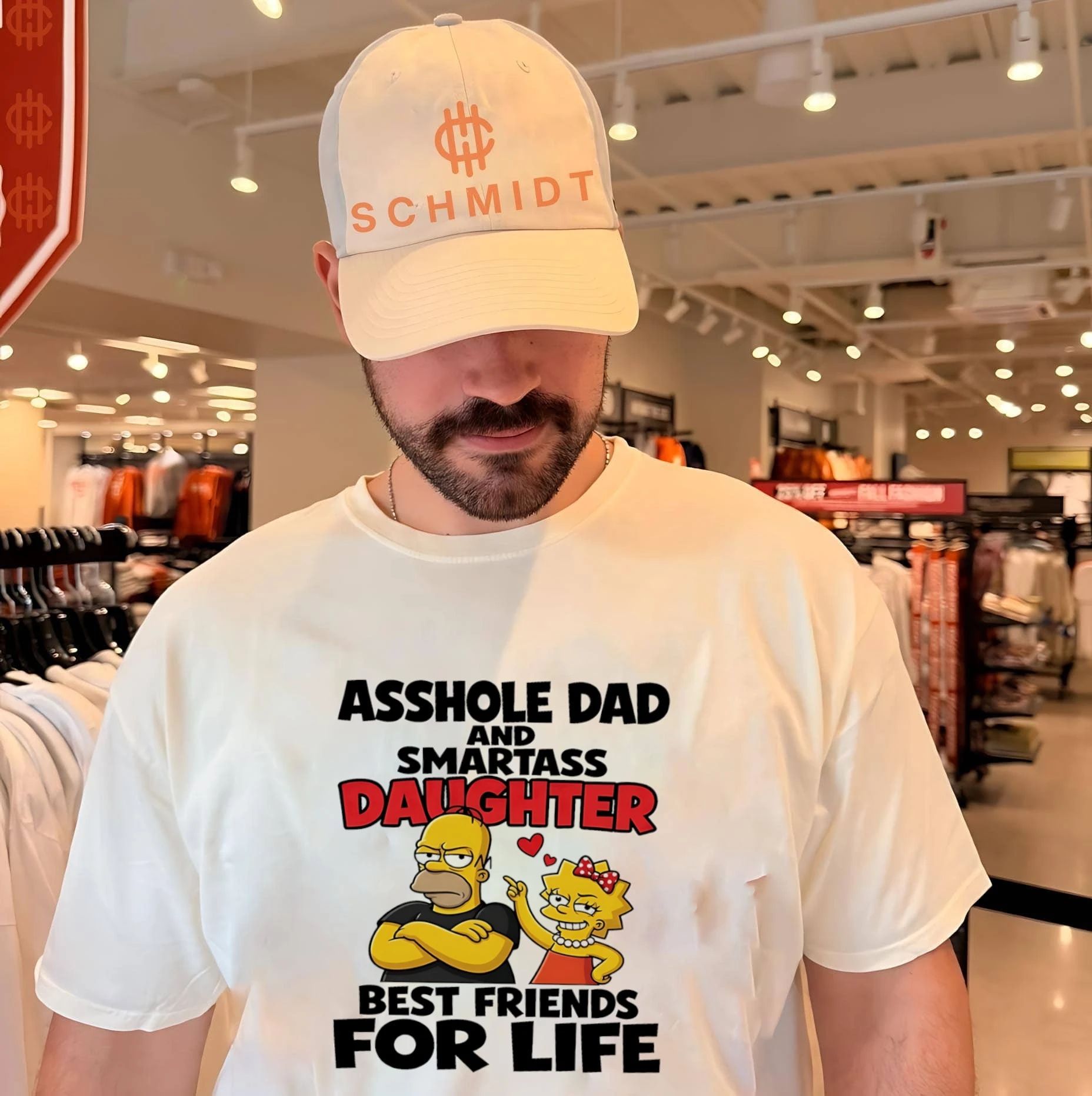 Asshole dad and smartass daughter best friends for life The Simpsons family shirt
