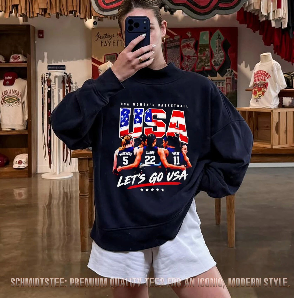 USA Women’s Basketball Bueckers Clark Reese FIBA World Cup shirt