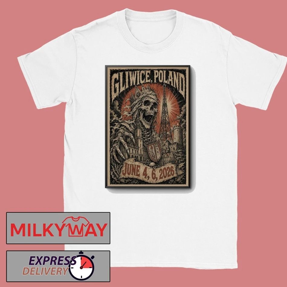 Tour Gliwice, Poland June 4 & 6 2026 Poster LIMITED shirt