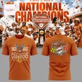 Texas Longhorns Back to Back Softball National Champions Commemorative Burnt Orange 3D T-Shirt
