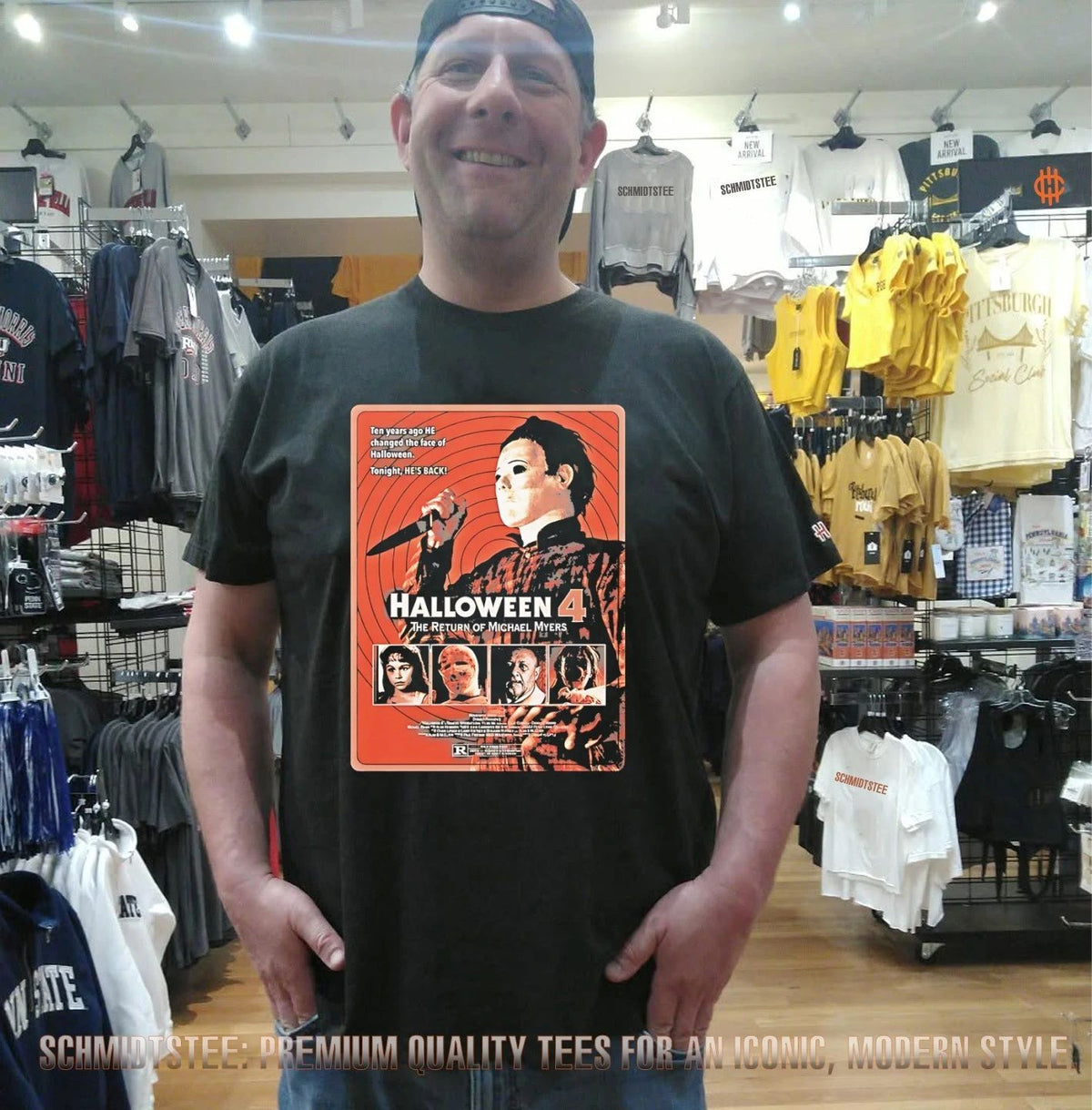 Halloween 4 the return of Michael Myers ten years ago he changed the face of Halloween tonight he’s back shirt