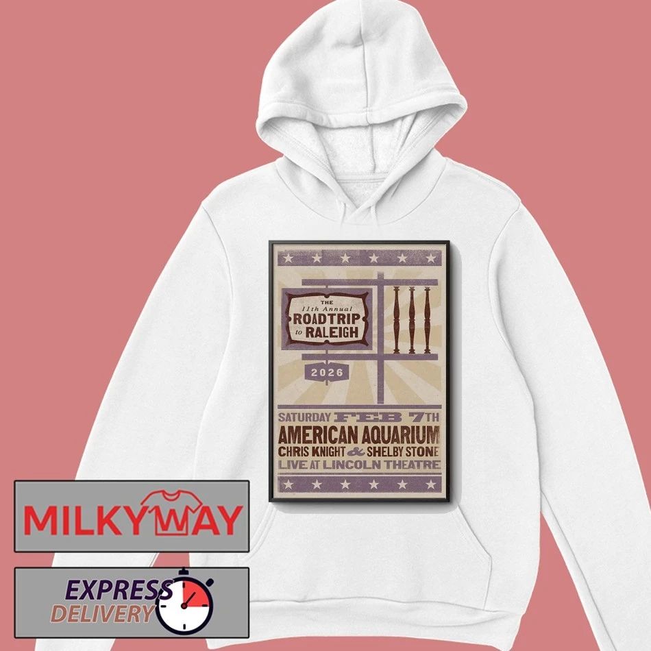American Aquarium Band Feb 7 2026 In Raleigh, NC Tour Poster shirt