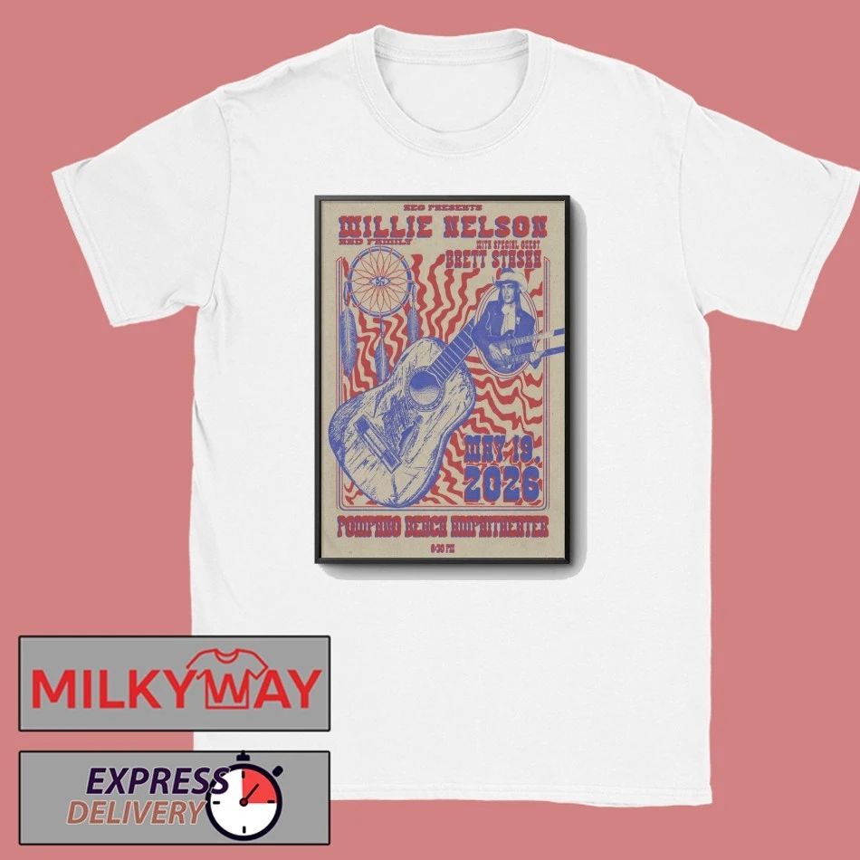 Willie Nelson At Pompano Beach Amphitheater On May 19 2026 Poster shirt