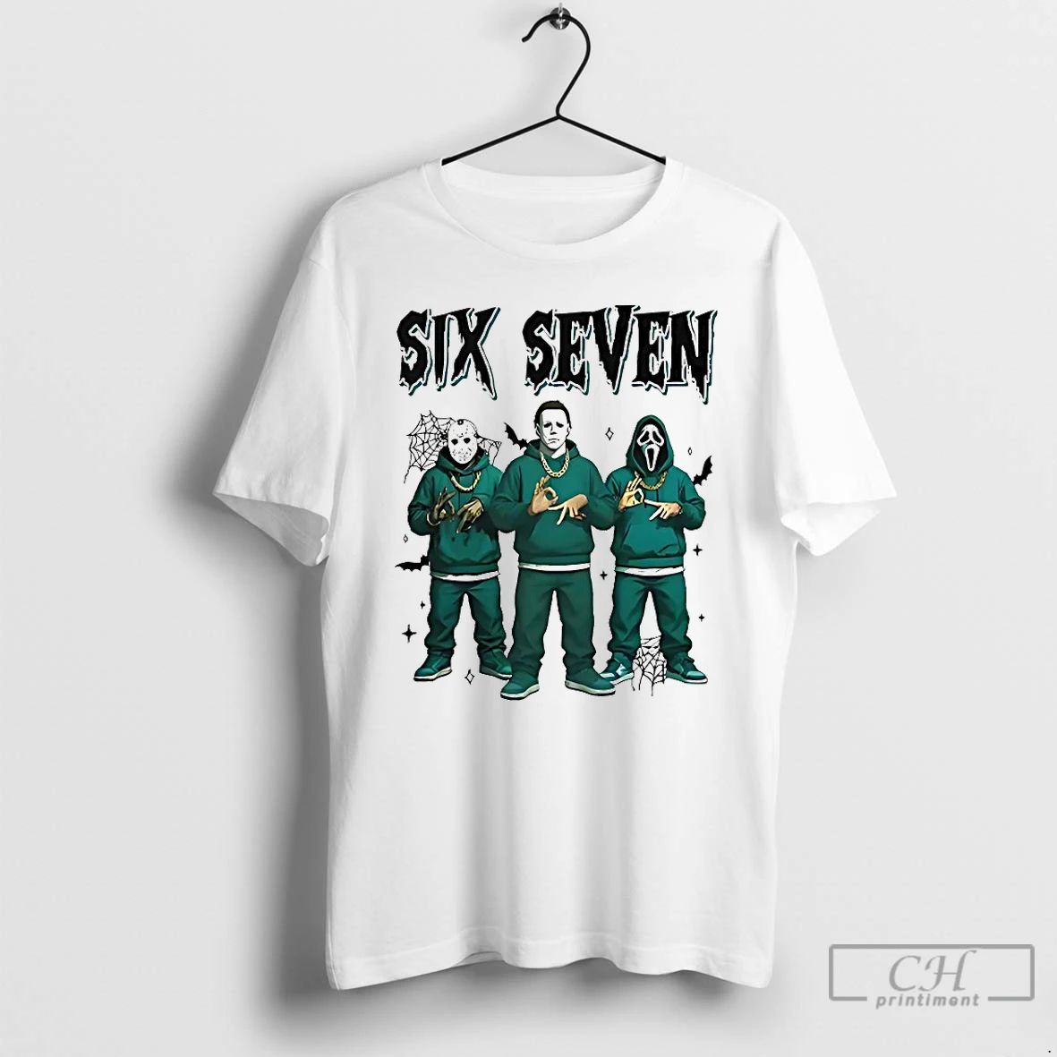 Classic Jason Voorhees Michael Myers Ghostface Six Seven Halloween T Shirts