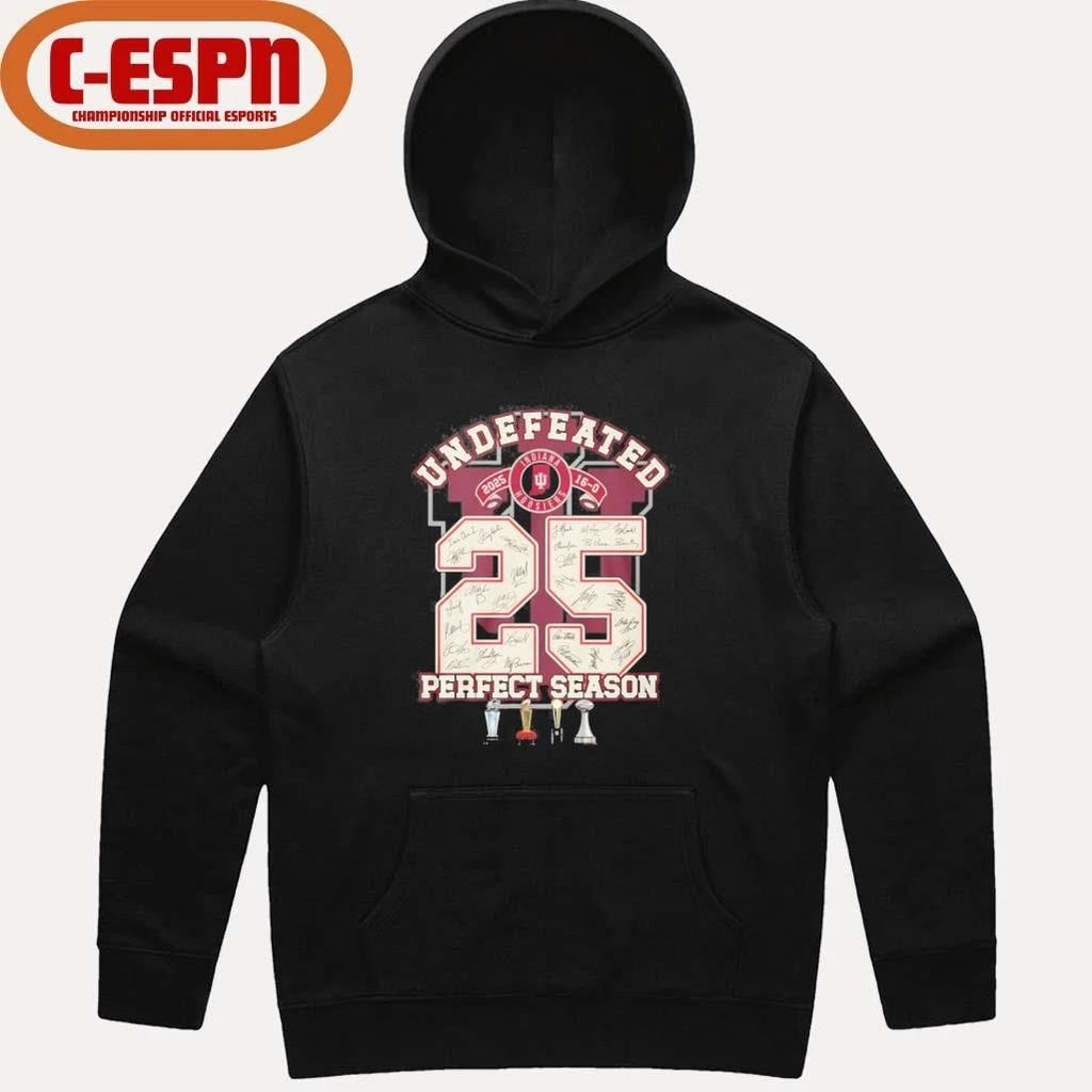 IU Football Undefeated 16-0 Perfect Season 2025 Shirt