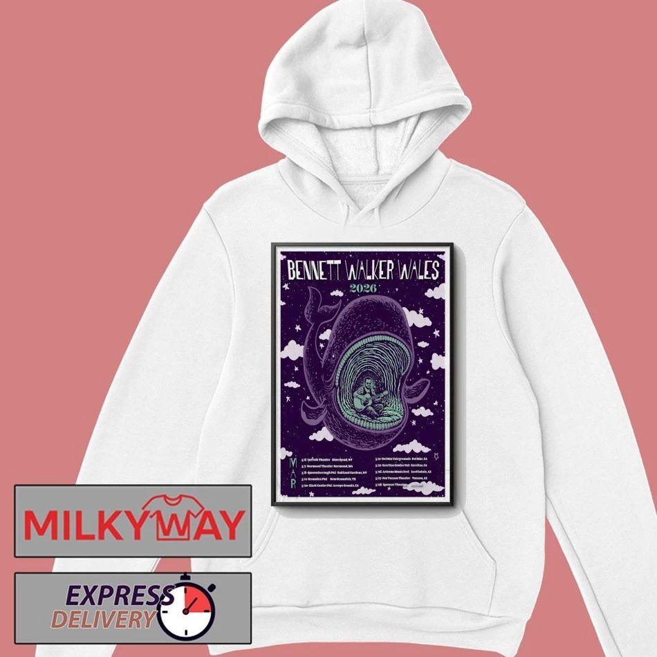 Bennett Walker Wales March 2026 Shows Poster shirt