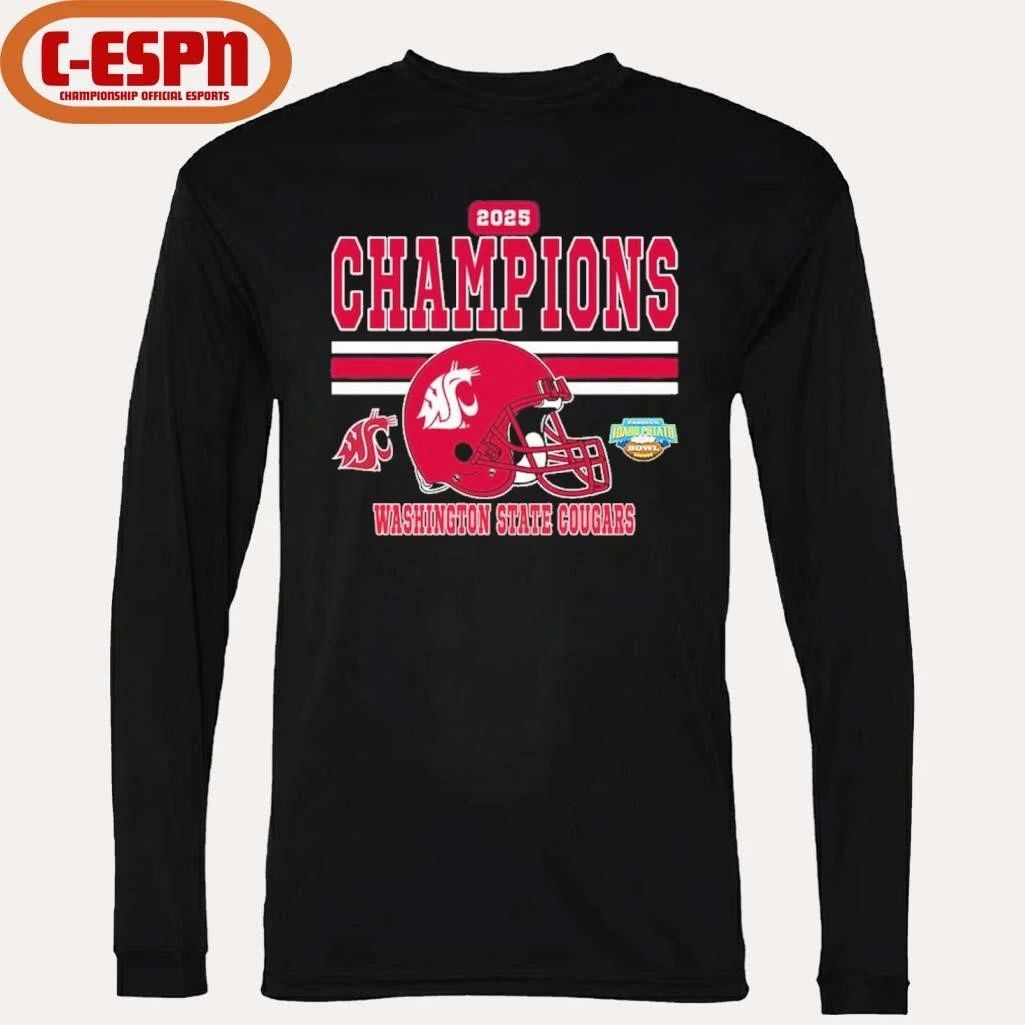Washington State Cougars 2025 Idaho Potato Bowl Champions Shirt
