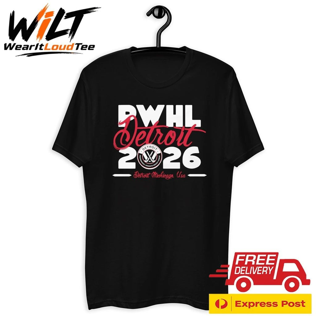 PWHL Detroit 2026 Detroit Michigan, USA Shirt