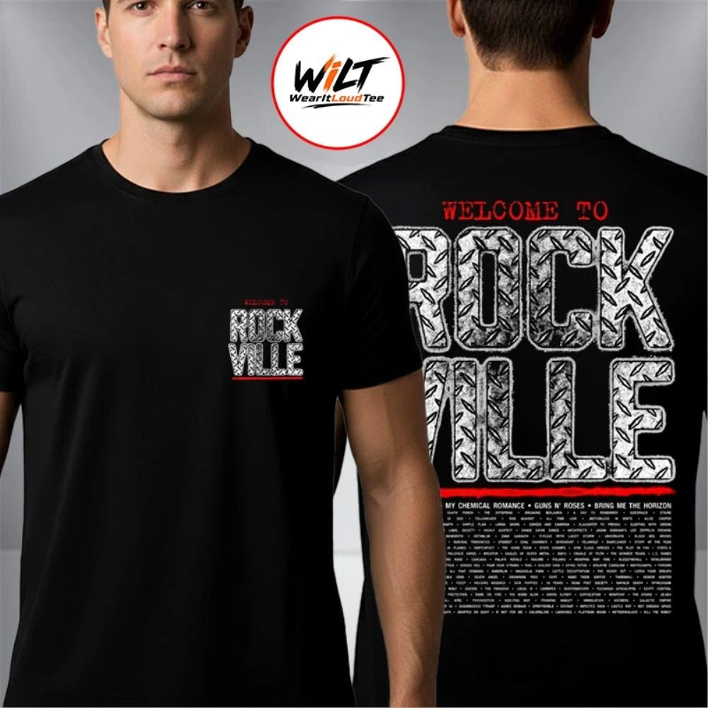 Welcome To Rockville 2026 Festival Merch Daytona Beach Florida From May 7 To 10 2026 Diamond Plate Shirt