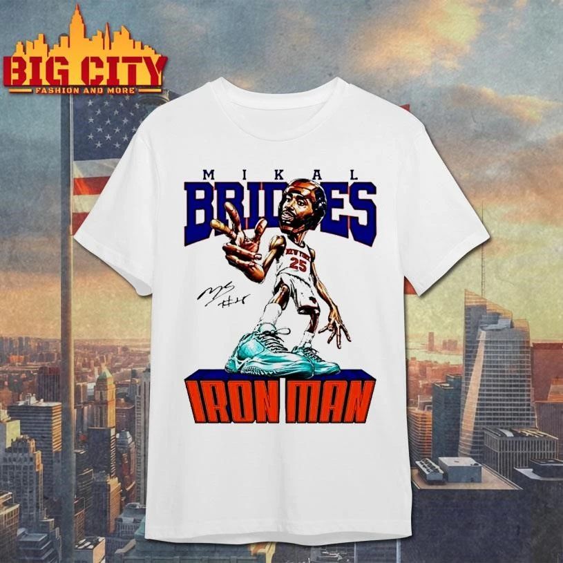 Mikal Bridges Iron Man New York Knicks Nba Finals 2026 Signature Shirt