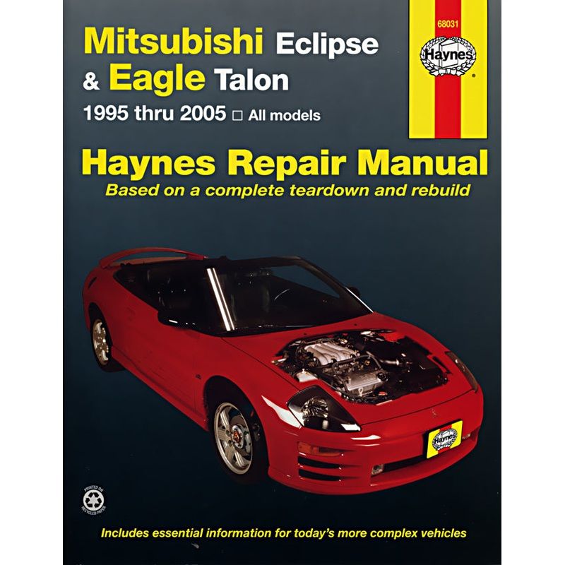 Mitsubishi Eclipse & Eagle Talon for Eclipse (95-05) & Talon (95-98) Haynes Repair Manual