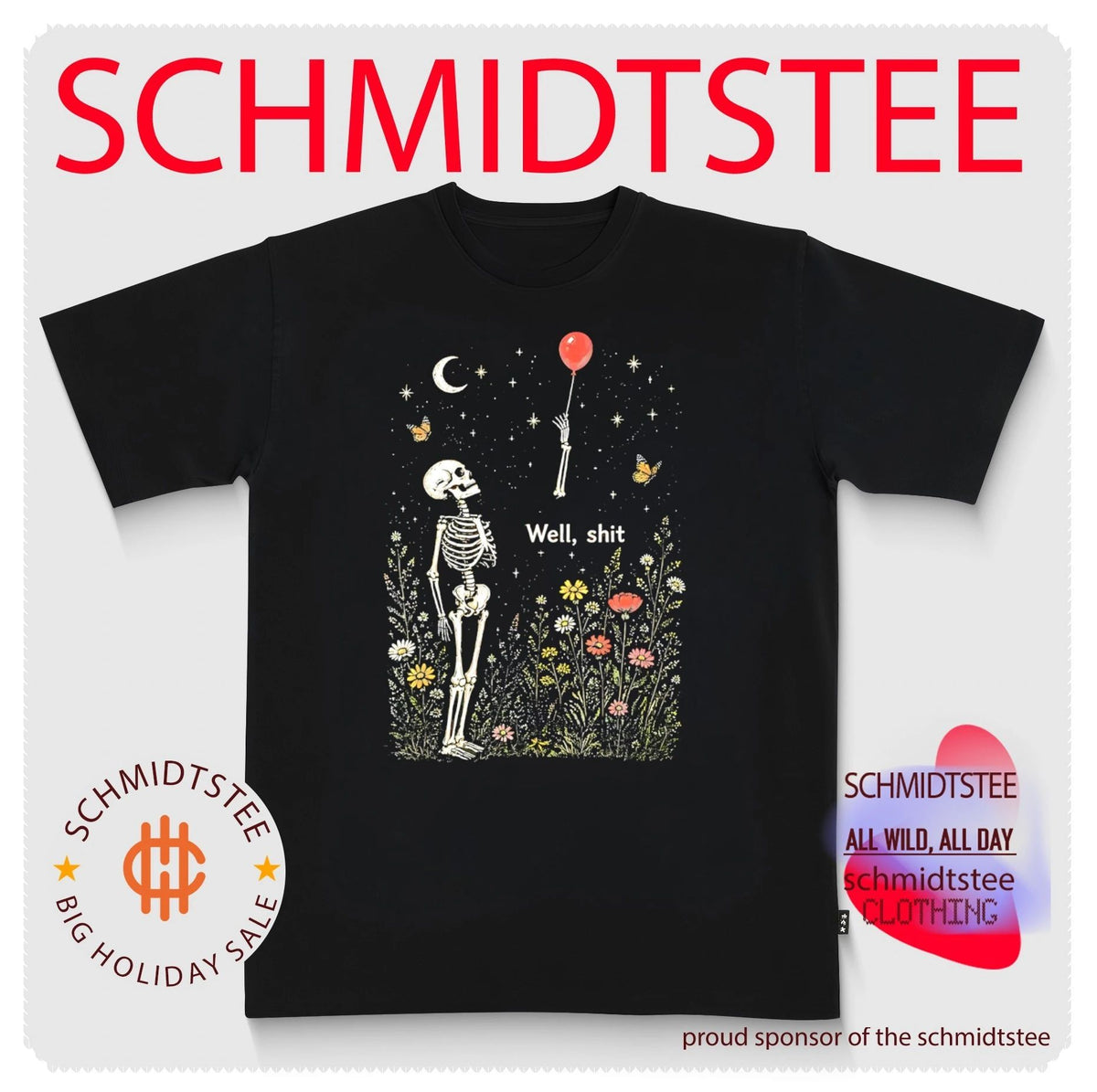 Skeleton with balloon well shit Halloween shirt