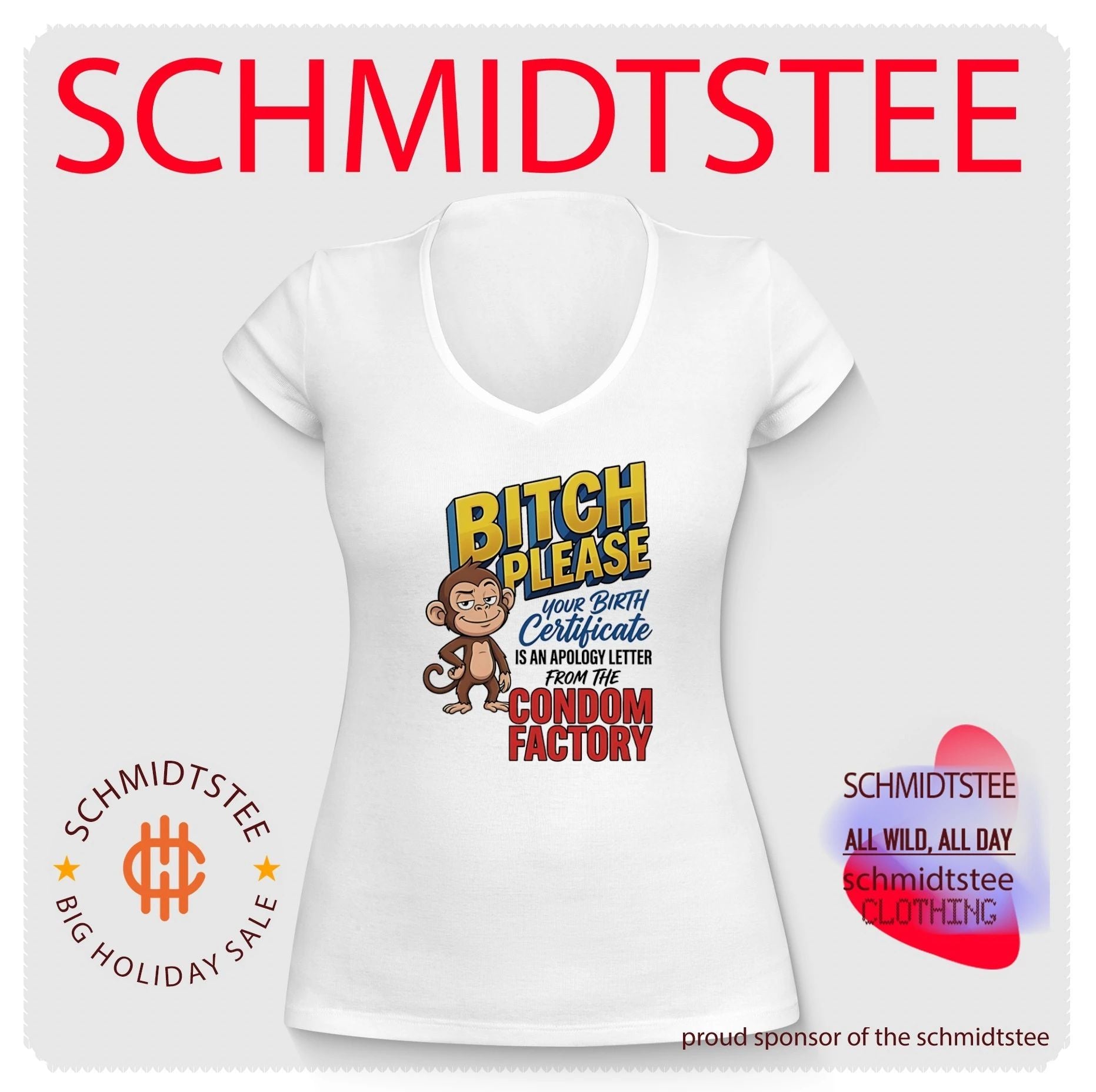 Bitch please your birth certificate is an apology letter cartoon monkey shirt