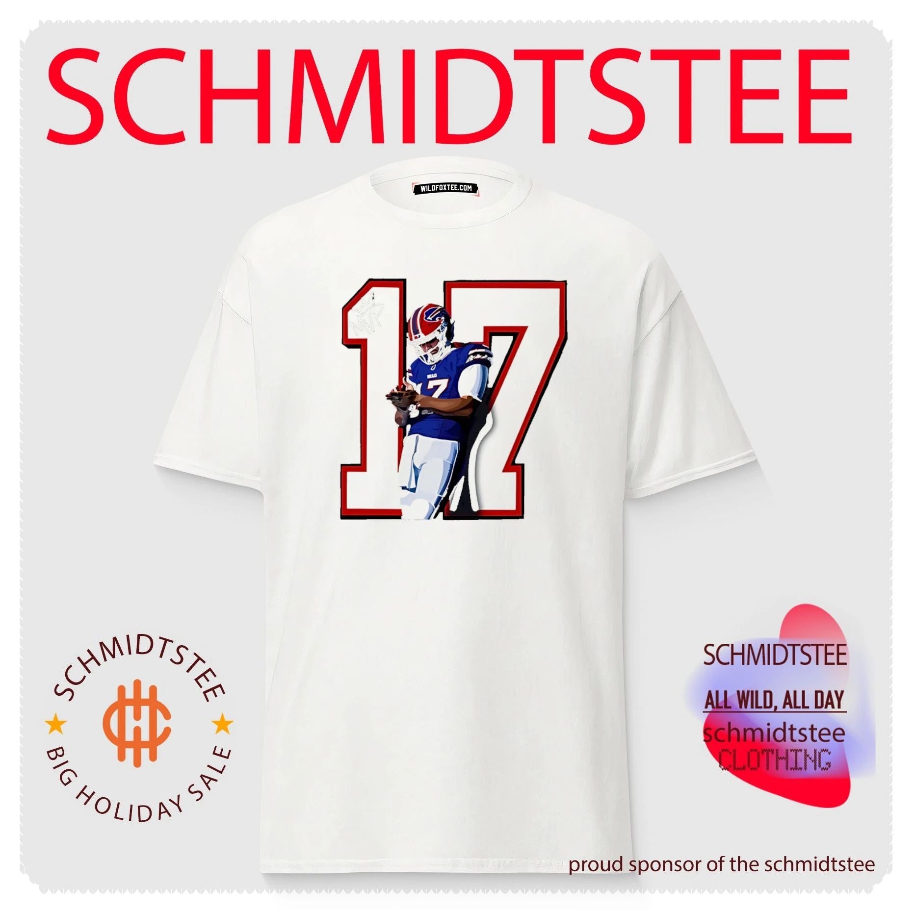 Buffalo Bills Josh Allen number 17 player portrait MVP shirt