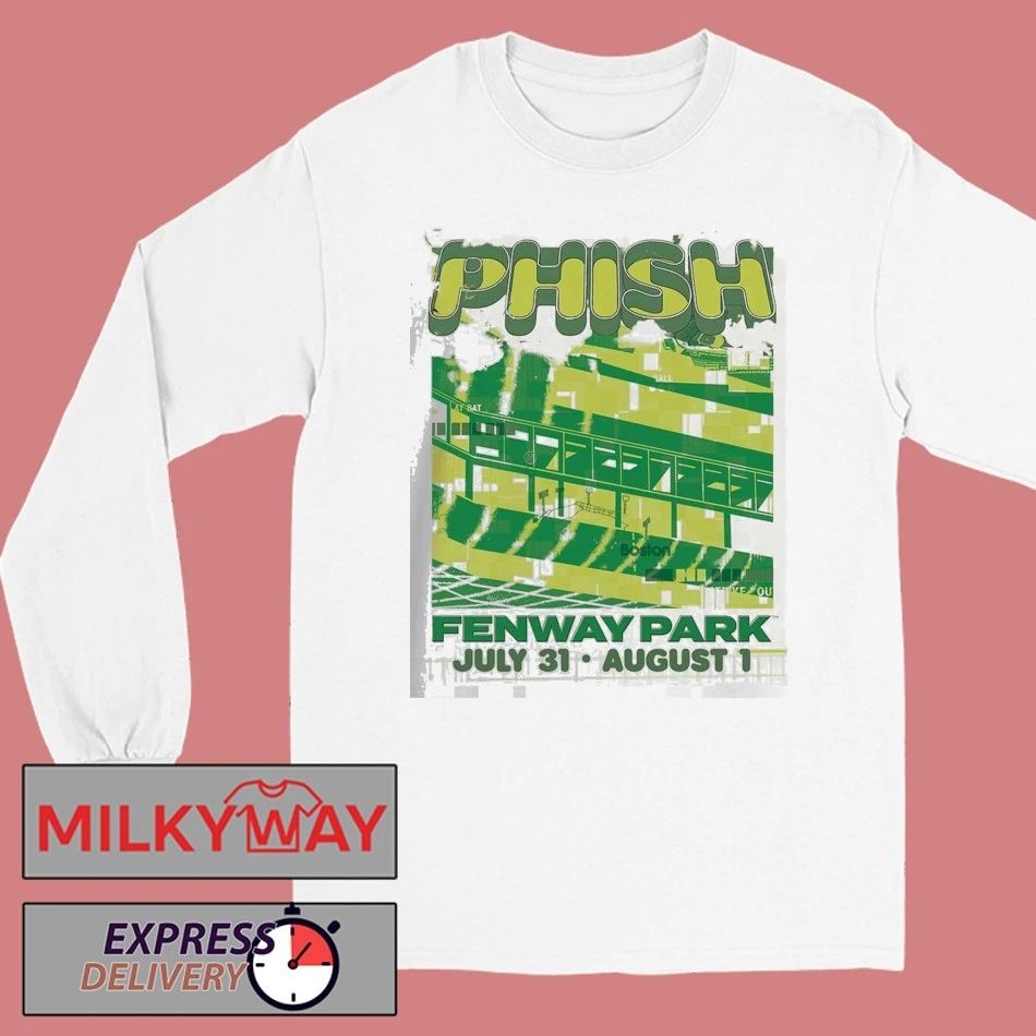 Phish Boston Massachusetts 2026 Event At Fenway Park From July 31 To August 1 2026 T-Shirt