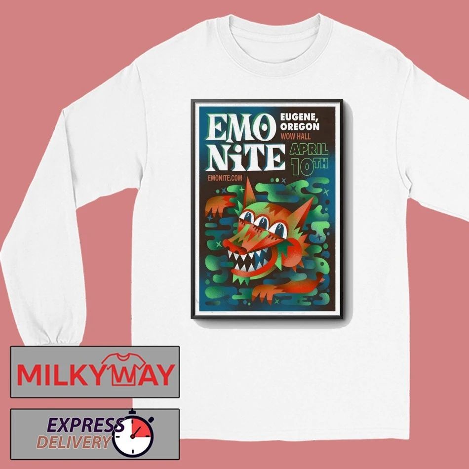 Emo Nite Apr 10 2026 WOW Hall in Eugene OR Poster shirt