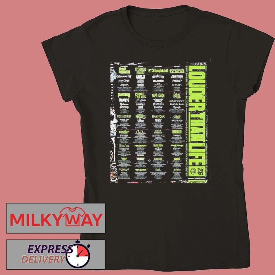 Louder Than Life 2026 Full Lineup For Festival In Louisville Kentucky At Kentucky Expo Center On September 17 18 19 20 2026 T-Shirt
