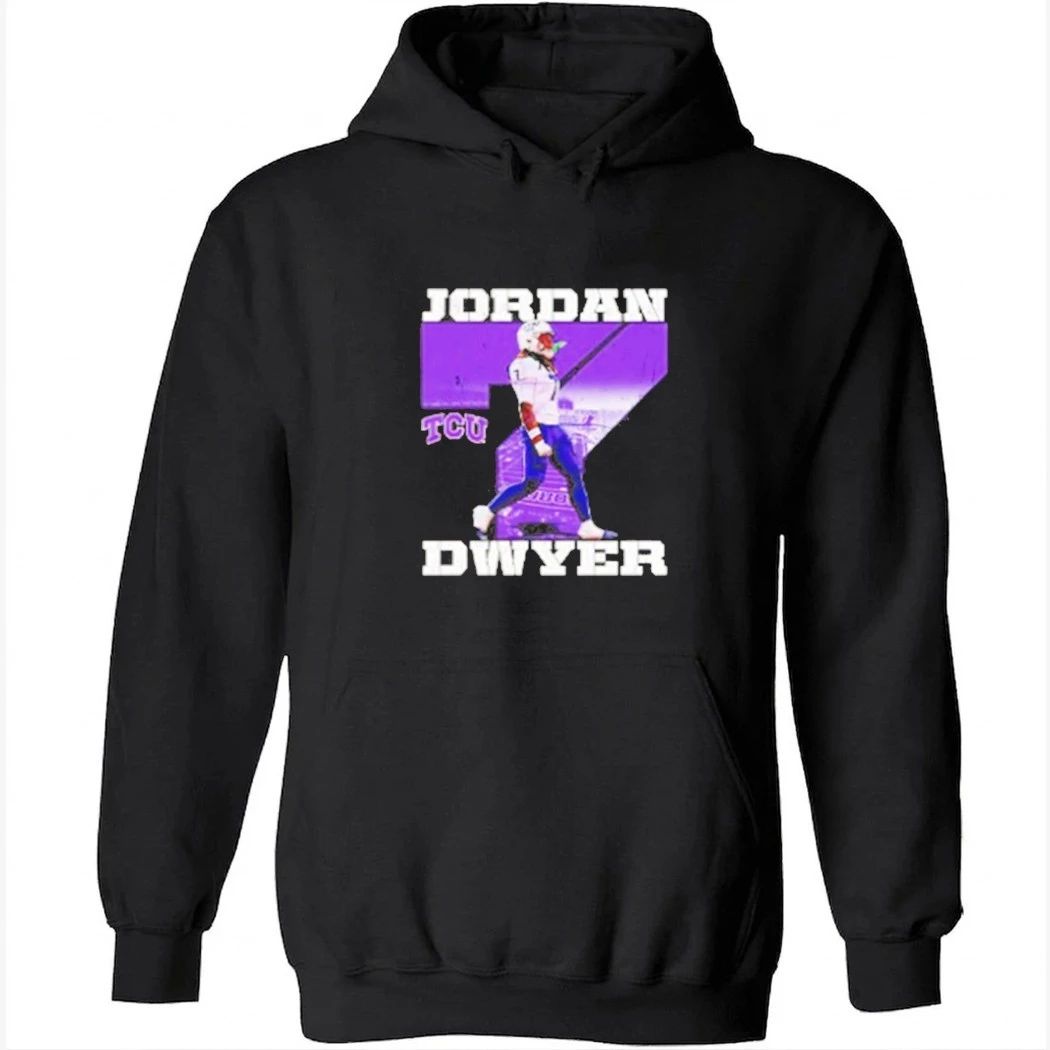 Jordan Dwye number 7 of TCU Horned Frogs NCAA football graphic shirt
