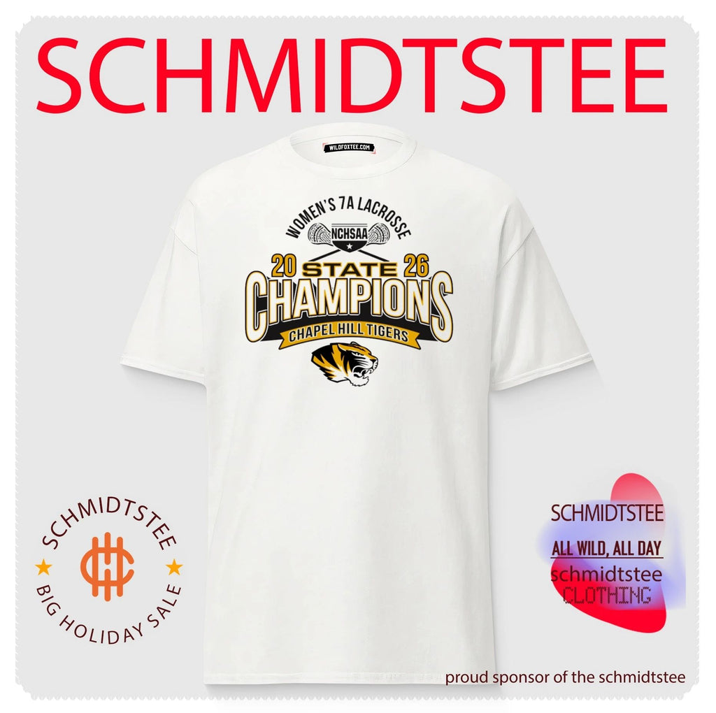 Chapel Hill Tigers 2026 NCHSAA Women’s 7A Lacrosse Division Champions shirt