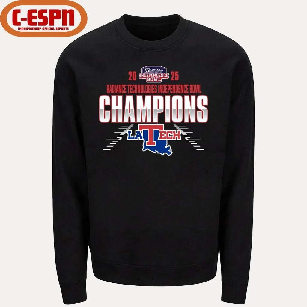 Louisiana Tech Bulldogs Radiance Technologies Independence Bowl Champions T-Shirt