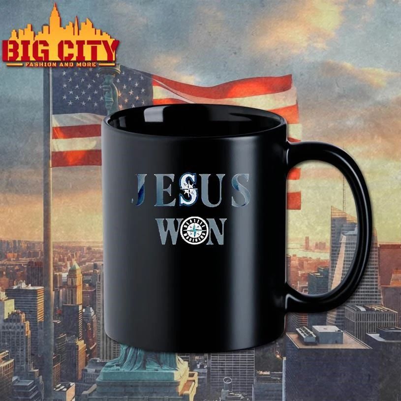 Jesus won Seattle Mariners baseball team MLB T Shirt