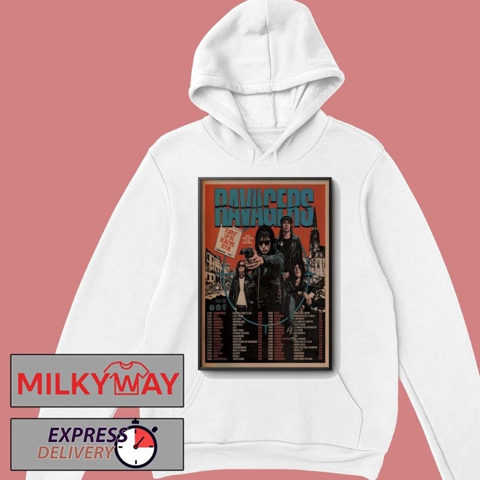 Poster RAVAGERS Turnt Up In Europe 2026 Tour shirt