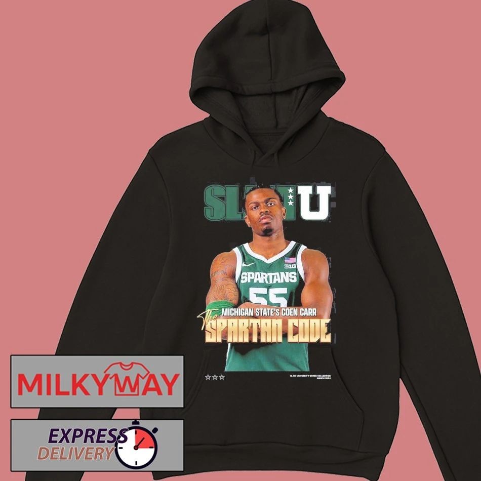 SLAMU Michigan State Spartans Coen Carr The Spartan Code Magazine Cover T-Shirt