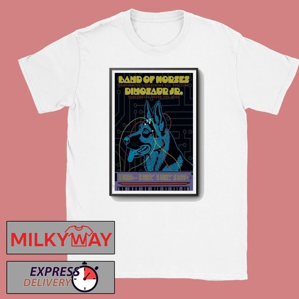 Dinosaur Jr. and Band of Horses Tour 2026 Poster shirt