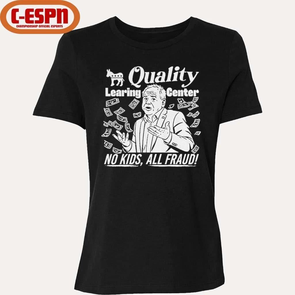 Tim Walz quality learning center no kids all fraud shirt