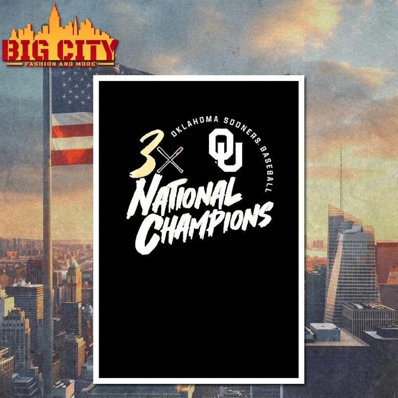 Oklahoma Sooners baseball 2026 College World Series Champions shirt