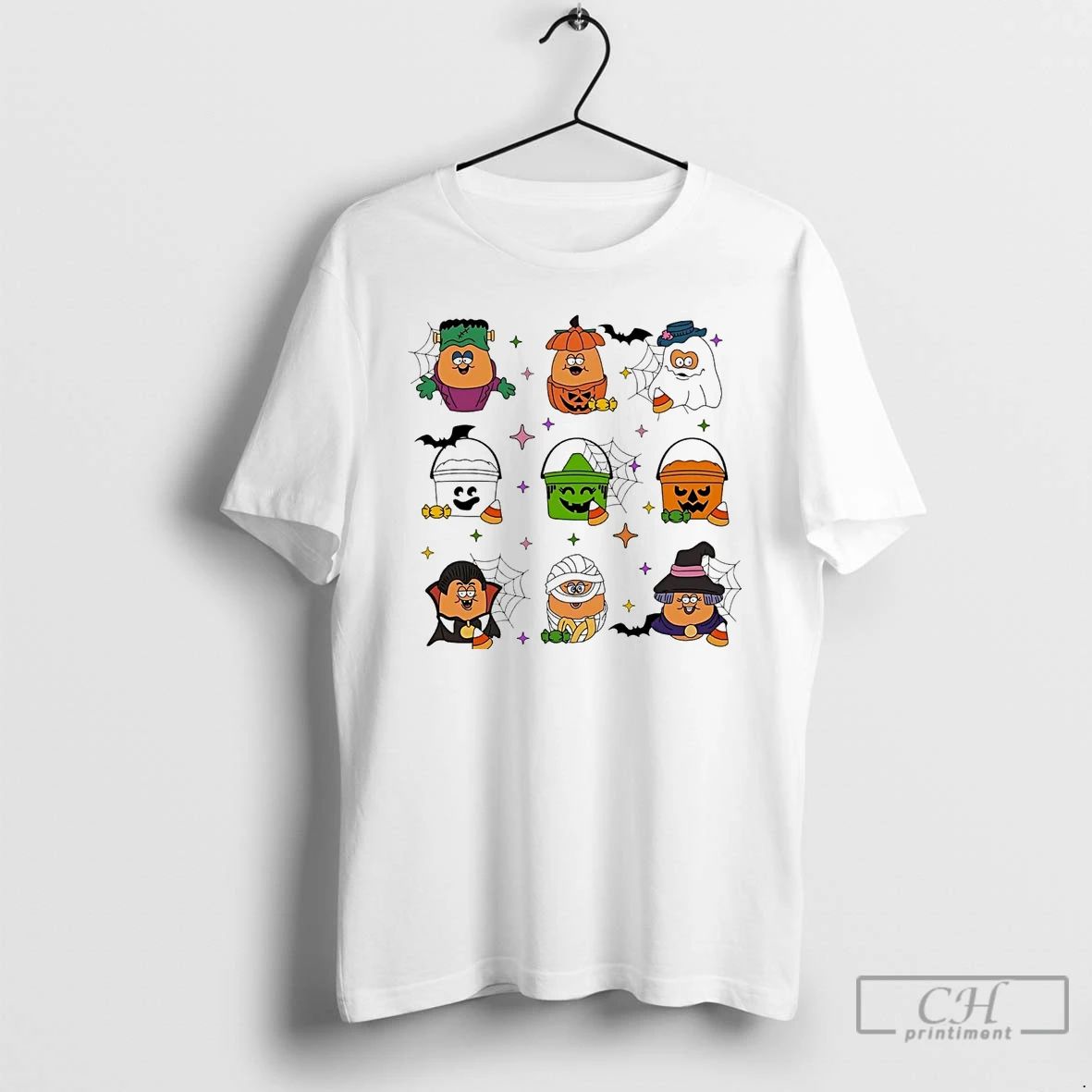 Classic Spooky Nuggets Monsters Halloween T Shirts