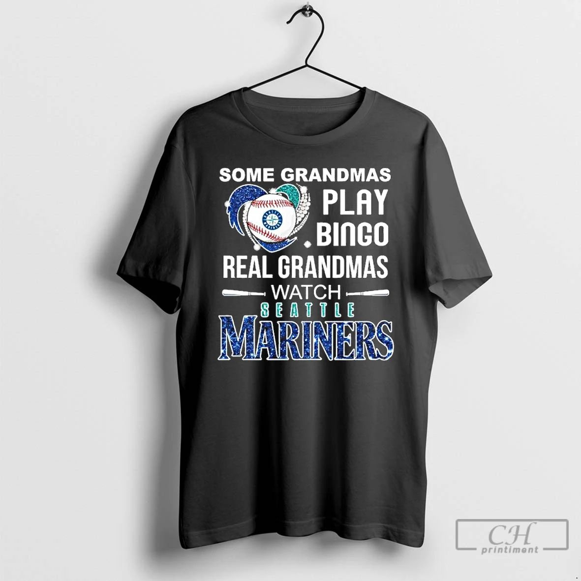 Classic Some Grandmas Play Bingo Real Grandmas Watch Seattle Mariners Postseason T Shirts