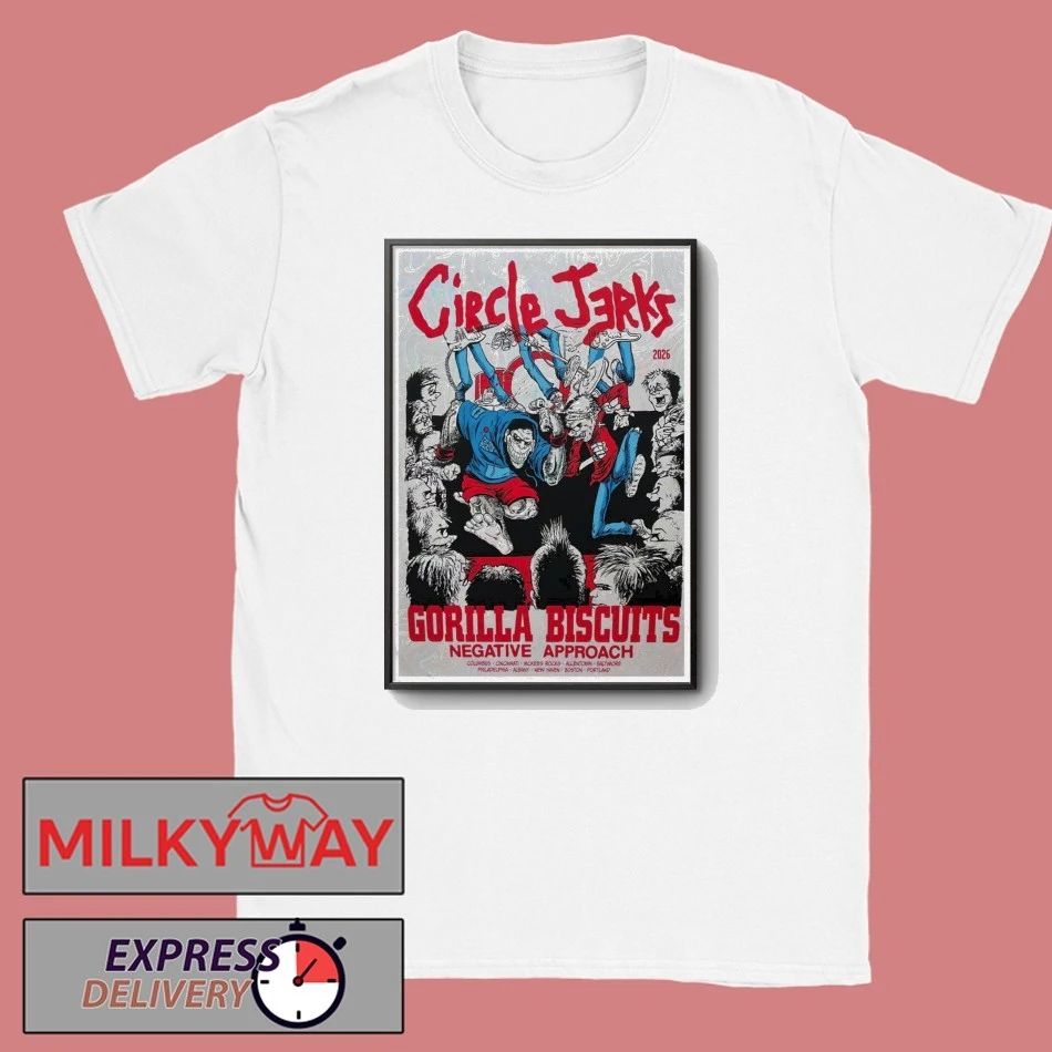 Circle Jerks Poster 2026 Gorilla Biscuits Negative Approach shirt
