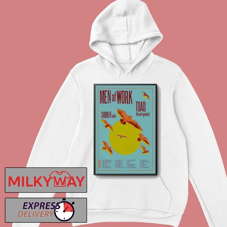 Men At Work Summer Tour 2026 Poster shirt