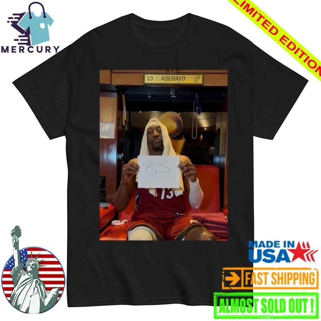 Bam Adebayo Scores 83 Points Passes Kobe Bryant Second Highest In NBA History Shirt