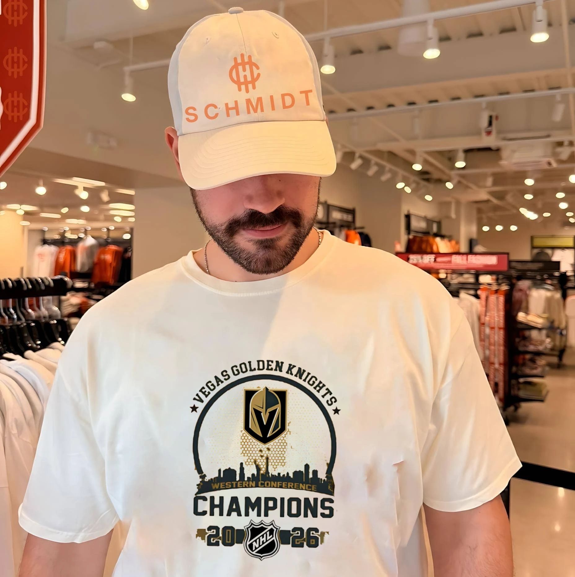 Vegas Golden Knights 2026 Western Conference Champions city skyline shirt