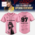 Lisa BLACKPINK 2026 FIFA World Cup Opening Ceremony Pink Fan Baseball Jersey