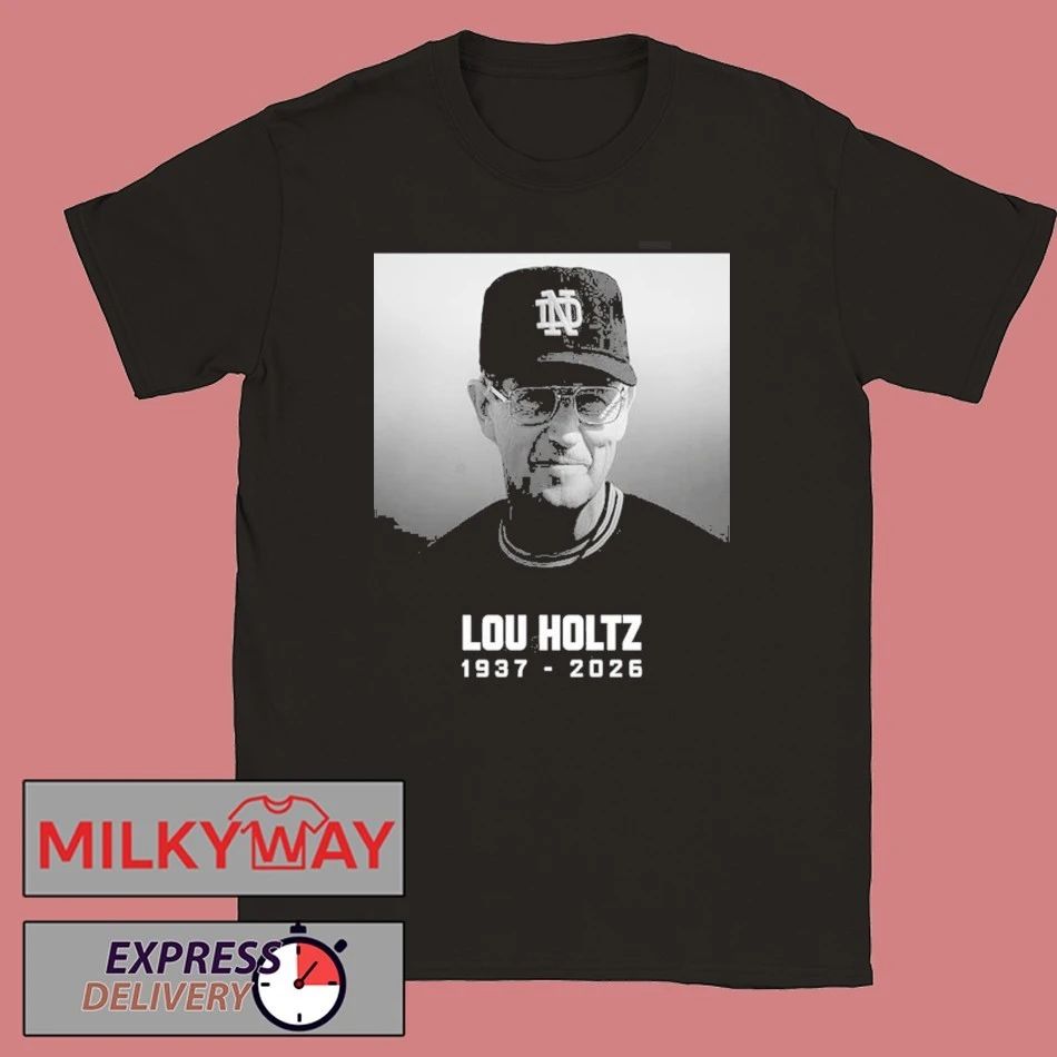 Rip Lou Holtz Death Lou Holtz Notre Dame Fighting Irish Legend Coach Hall Of Fame shirt